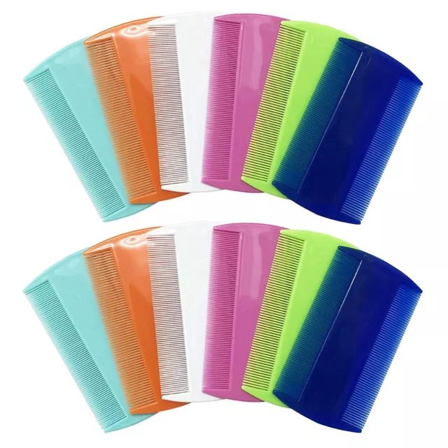 12 PLASTIC FINE TOOTH COMB HEAD HAIR NIT FLEA LICE EGGS REMOVE peine para piojos