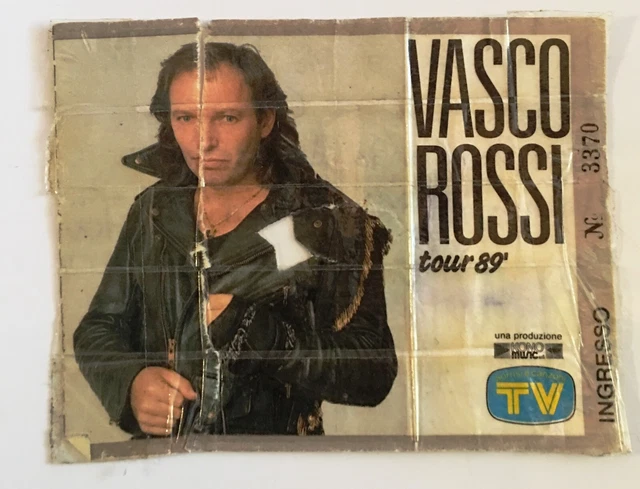 Biglietto/Matrice Concerto di Vasco Rossi Tour del 1989. 