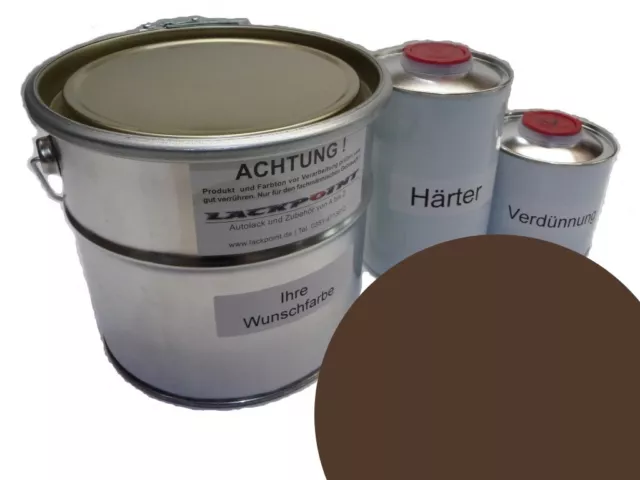 3,5 Liter Set 2K Automotive Paint Ral 8027 Braun Matte of the Military Camo Arm