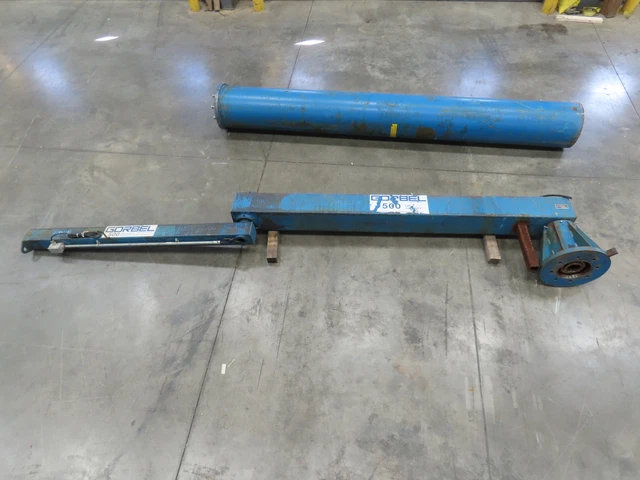 Gorbel 1/4 Ton 500 Lb Free Standing Articulating Jib Crane 16' Span 13' HUB 360Â