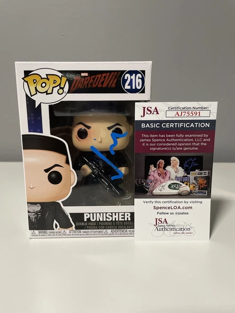 Jon Bernthal Signed Punisher Marvel Funko Pop Figure + Jsa Coa