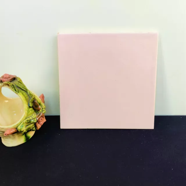 1940s Vintage Pastel Peach Architecture Furniture Tile Campbell Tile Co Ltd