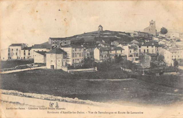 Cpa 66 Env.d'amelie Les Bains View De Serralongue Et Route De Lamanere