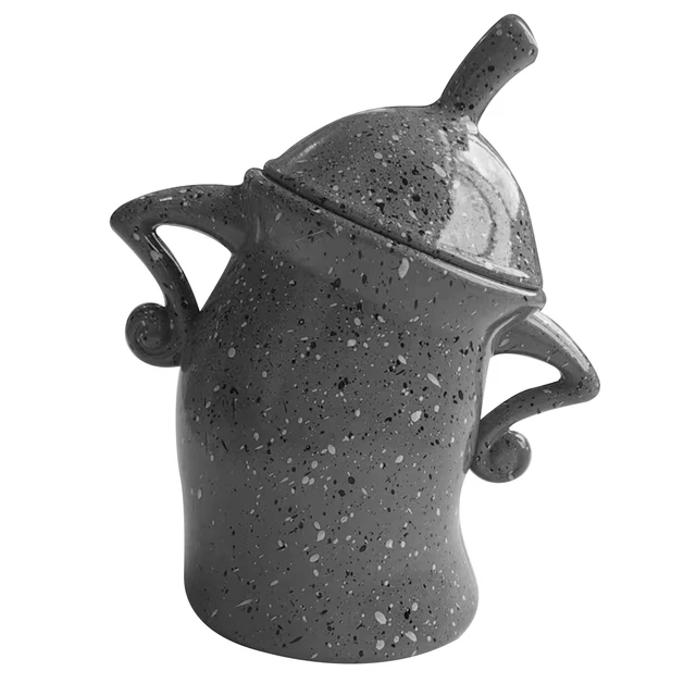 Desktop Mug Ornament Easy To Store Drop-Resistant Sturdy(Grey) ND2