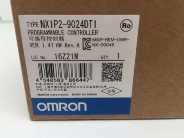 NX1P2-9024DT1 OMRON PLC Module NX1P29024DT1 New In Box Expedited Shpping