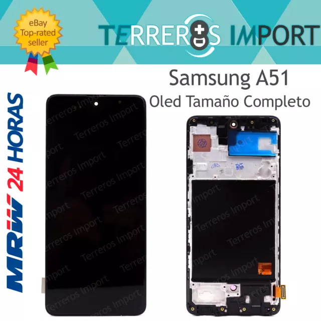 Pantalla Completa LCD OLED Samsung Galaxy A51 Full Size con marco SM-A515FZ