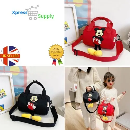 Cartoon Mickey Mouse Crossbody Bags for Women Disney Anime Pattern Minnie Mouse