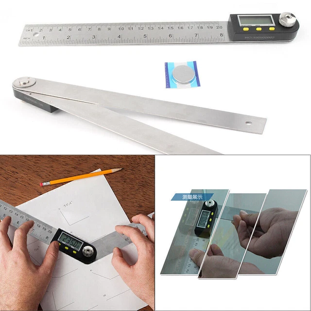 Digital 19.69" Laser Level Angle Incline Protractor Electronic Angle Gauge
