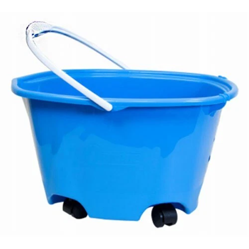 EZ-Glide Multi-Purpose Bucket on Wheels, 5-Gallon, Blue, for Bathroom...