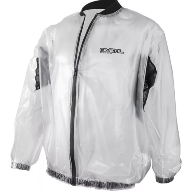 Oneal Adult Motocross MX MTB Enduro Bike Rain Over Jacket Clear Size XLarge