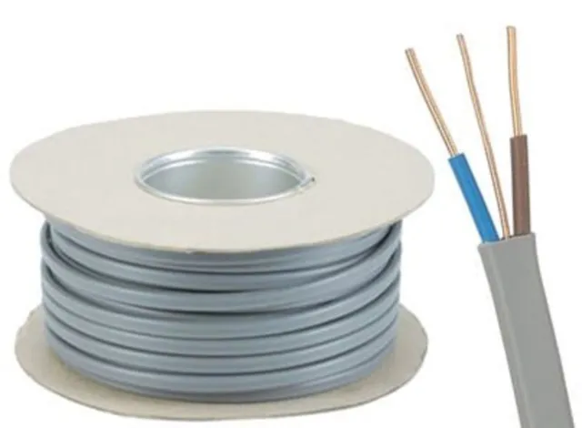 Twin and Earth Cable (All Sizes) With Free Cable Clips and Earth Sleeving