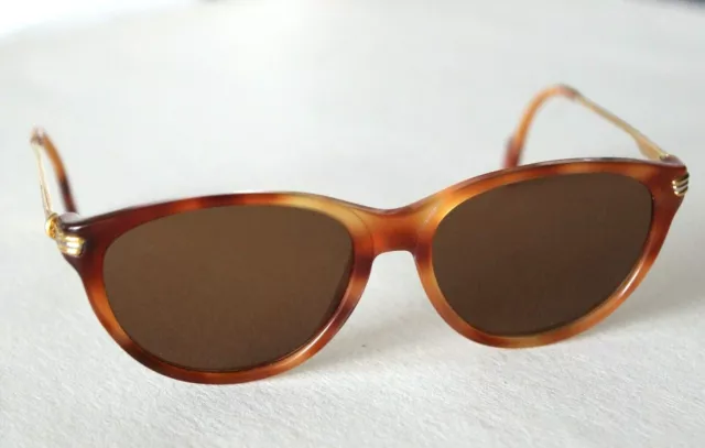 CARTIER OCCHIALI DA SOLE modello AURORE Jaspe Miel - Vintage anni '90 TOP!!