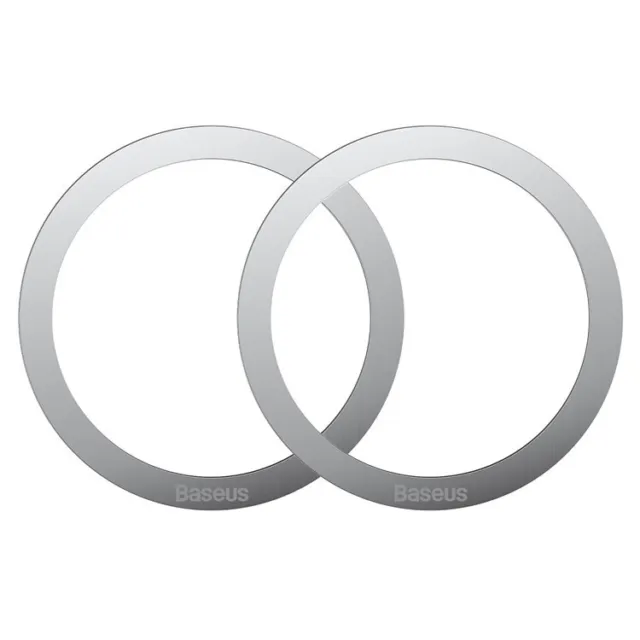 Baseus Magnetic Metal Ring 2pcs Pack - Silver