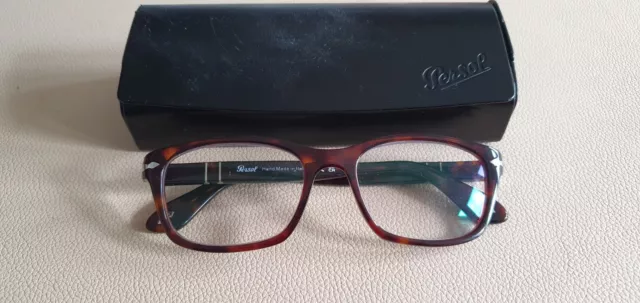 Montatura OCCHIALI Persol marrone tort. 3012-V. Con custodia.