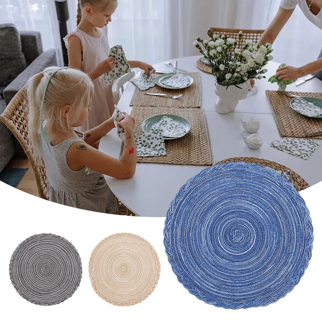 European Style Heat Resistant Kitchen Decor Handmade Crochet Table Mats