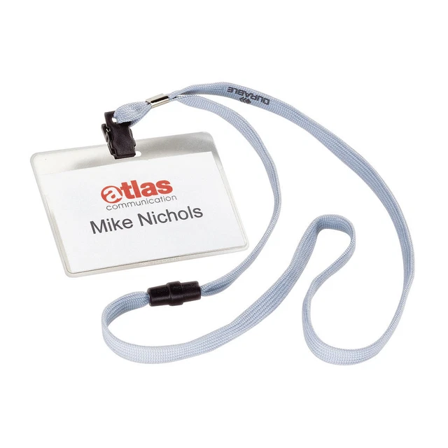 Insignia de nombre duradero con collar textil paquete de 10 8139/10