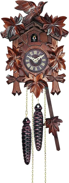 Quartz Cuckoo Clock 5-Leaves, Bird, Size: 8 Inch, EN 522 Q