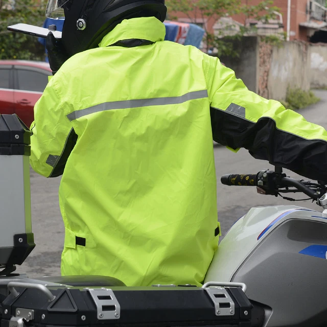 Motorcycle Rainwear Professional Windproof Reflective Cycling Raincoats 5 Sizes
