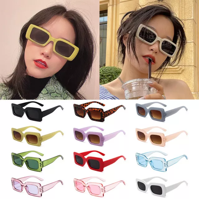 Piccoli Occhiali Da Sole Vintage Con Montatura Quadrata Per Occhiali Da ☆