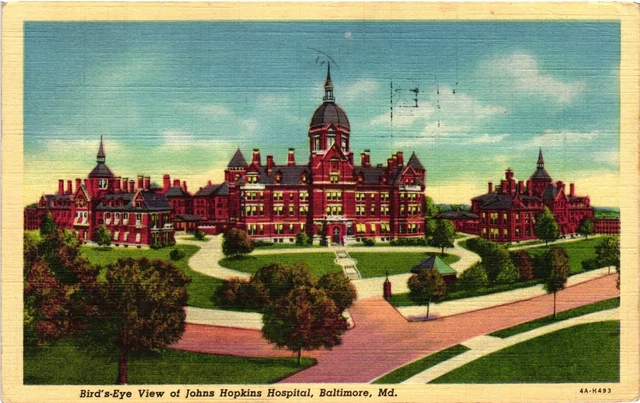 Vintage Postcard- Johns Hopkins Hospital, Baltimore, MD