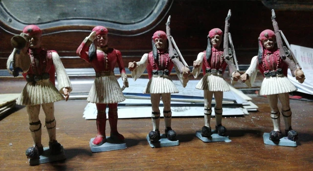 5 FIGURINES AOHNA Ancienne 1970 Garde Grec..... EUR 35,00 - PicClick FR