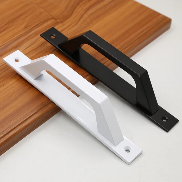 Heavy Duty Alloy Sliding Barn Door Handle Pull Flush Hardware Drawer Pulls