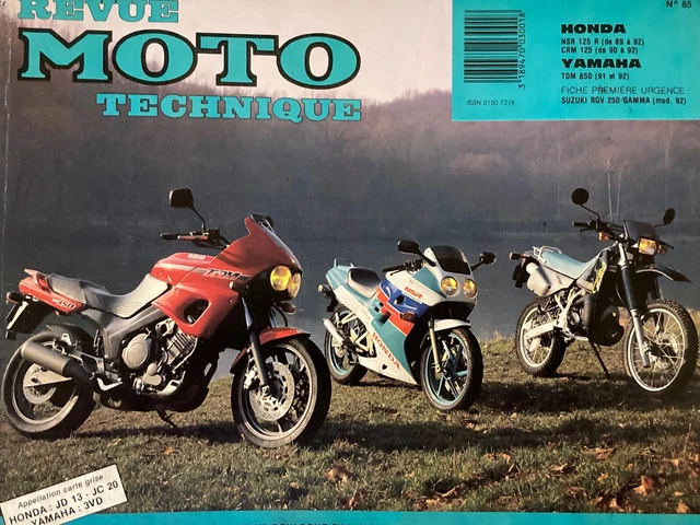REVUE TECHNIQUE MOTO n° 85 YAMAHA 850 TDM - HONDA NSR 125 R - HONDA CRM 125
