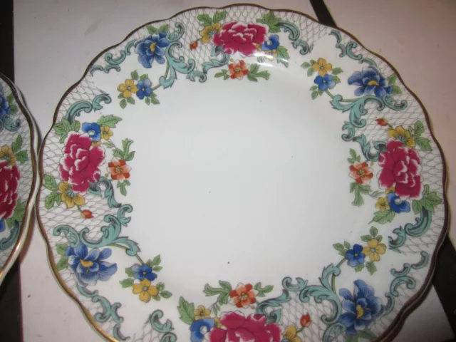 LOT OF 2 Floradora Booths Made In England A8042 Small Plate 7” 2