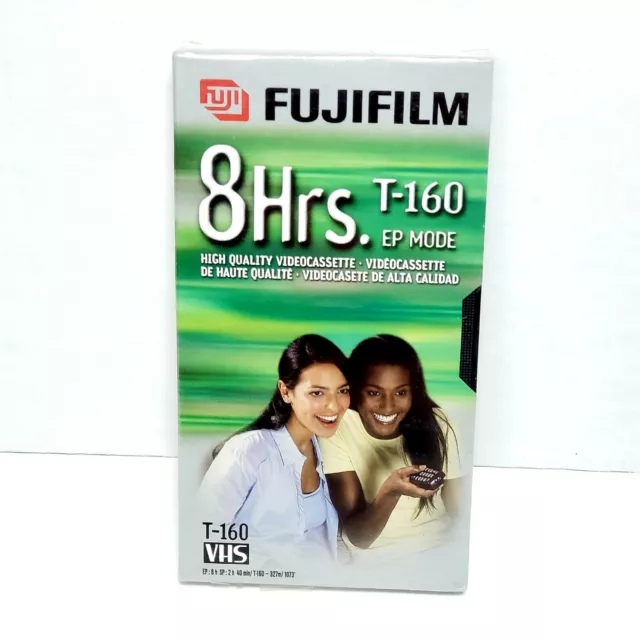 FUJIFILM 8hrs T160 ep mode VHS Cassette - factory Sealed