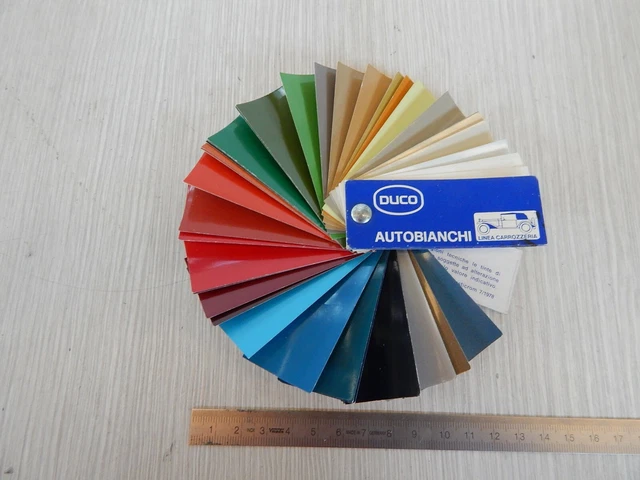 RARO CAMPIONE COLORI Tabella Originale Vernice Duco Autobianchi 1978 ...
