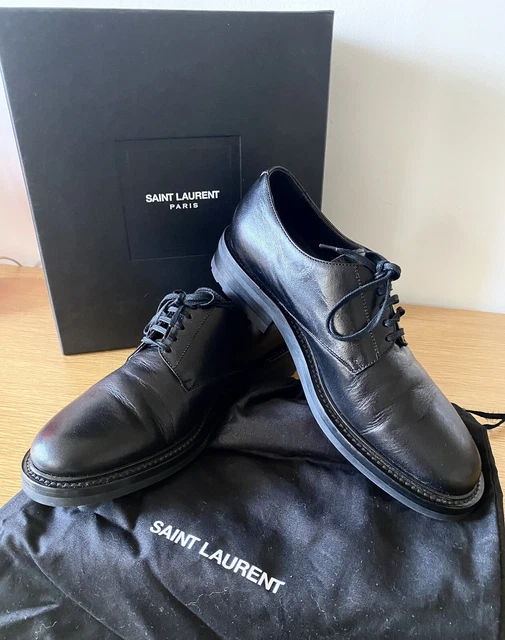 Saint Laurent Chaussures derby cuir noir 39  shoes yves saint laurent