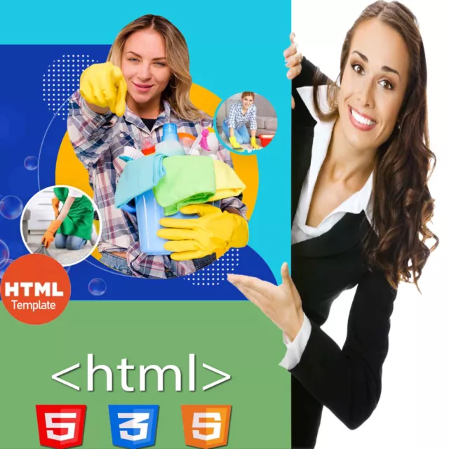 CLEANING SERVICES | Full HTML Website Template- Pro Cleaning Company website