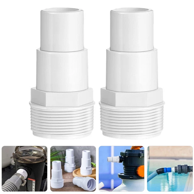 2 PCS SWIMMING Pool Pump Hose Connector Adapter for Pool Accessories ...