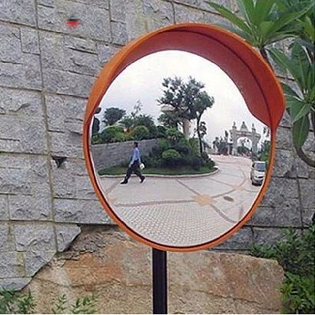 1pcs Convex Mirror Fittings Kit Wide Angle Curved  Traffic Driveway 30cm/12''
