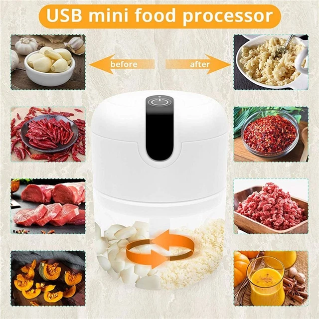 alimentare Ricarica USB Macchina per lo zenzero, Tritatutto elettrico all'aglio