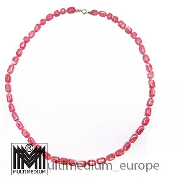 Rhodochrosit e Stein kette Halskette rosa necklace 2