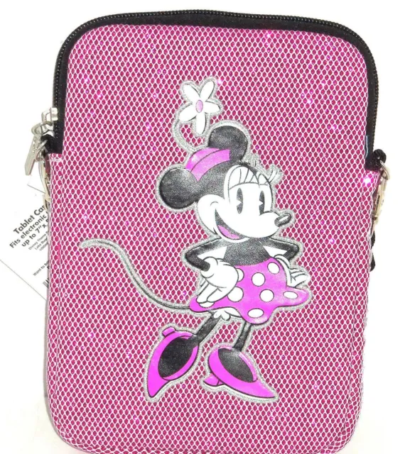 Disney Parks Minnie Mouse Pink Metallic Tablet Mini iPad Case D-Tech New