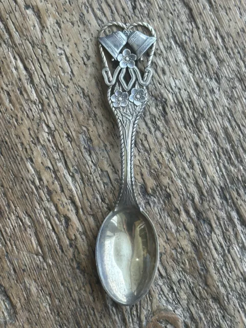 1914-1964 A. Michelsen Denmark Sterling Silver Enameled Spoon .925 Sterling