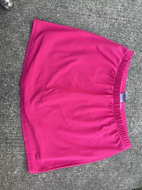 Women’s Bright Hot Pink Nike Skort Lined With Shorts.  Size S.  Dri-Fit.