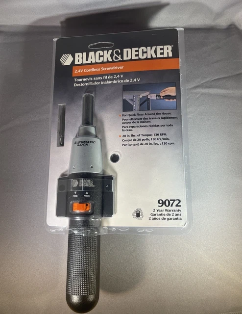 Decker 9072 Black And Decker V Cordless Screwdriver Charger