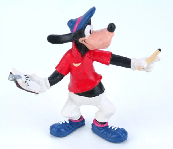 Disney Comic Figur : Goofy als Tennis Schiedsrichter Referee von Bullyland