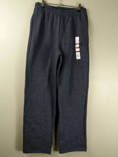 NWT: Champion ECO Authentic Sweatpants Men's Small Navy Heather Fleece Lined