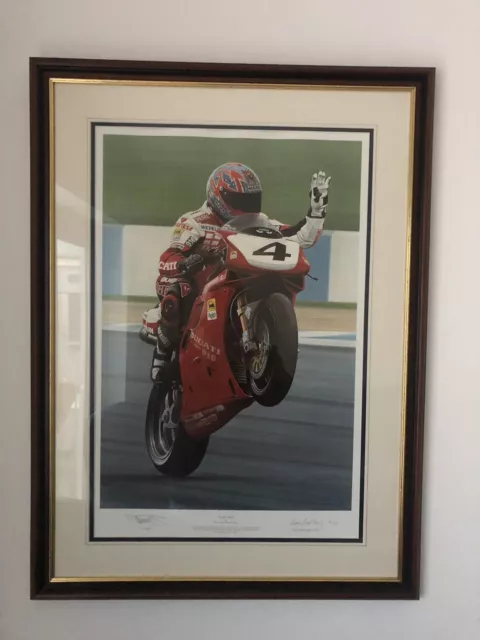 ‘Ruby Red’ signed Carl Fogarty print by Ray Goldsbrough. No 337/850