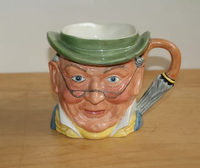 Kelsboro Ware Large Character Jug Mr Pickwick Longton New Art Pottery