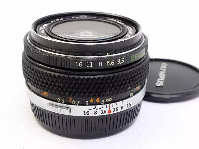 Olympus OM G.Zuiko Auto-W 28mm F3.5 Wide Angle Prime Lens Excellent from Japan