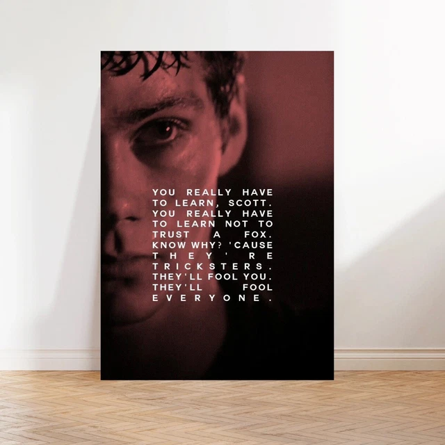 Poster lupo adolescente A4
