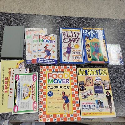 VHS y casetes Richard Simmons Move Groove & Lose Weight Lose Program NUEVOS