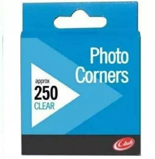 Photo Corners Invisible Clear Transparent Permanent Acid Free - Pack 2500