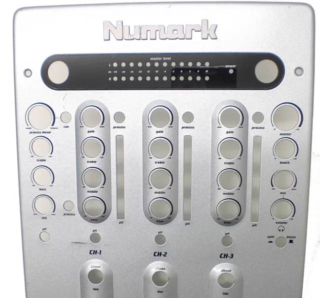 Numark Matrix 3  Dj Mixer, Genuine Silver Faceplate Only