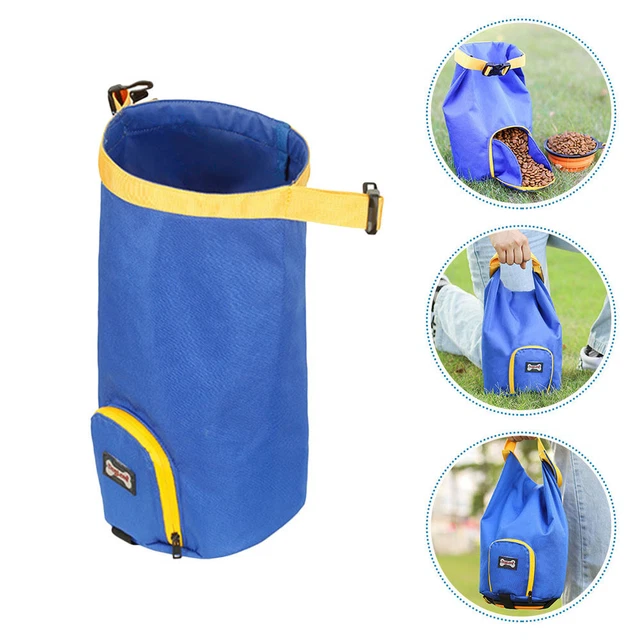 1 pieza bolsa de comida para perros al aire libre bolsa de comida impermeable para perros cubo plegable grande